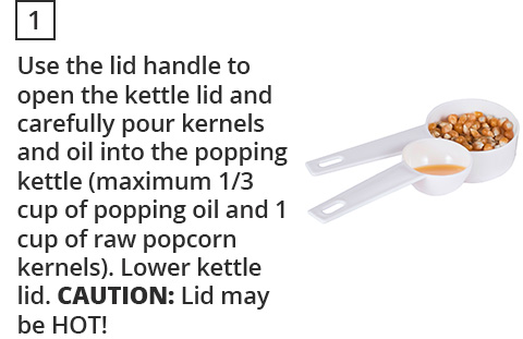 How to make popcorn step 1